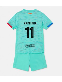 Barcelona Raphinha Belloli #11 Ausweichtrikot für Kinder 2023-24 Kurzarm (+ Kurze Hosen)